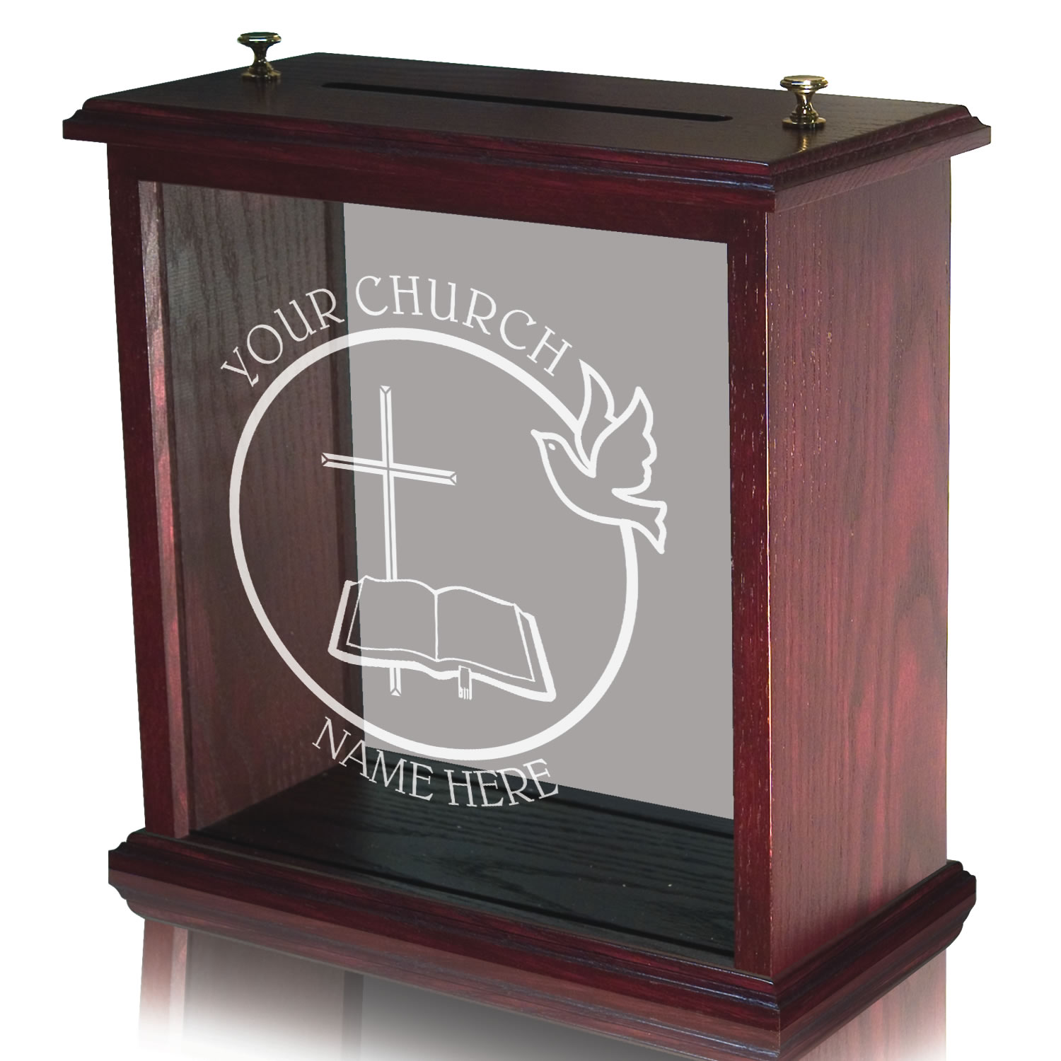 Offering Box - Table Top - Clear Glass
